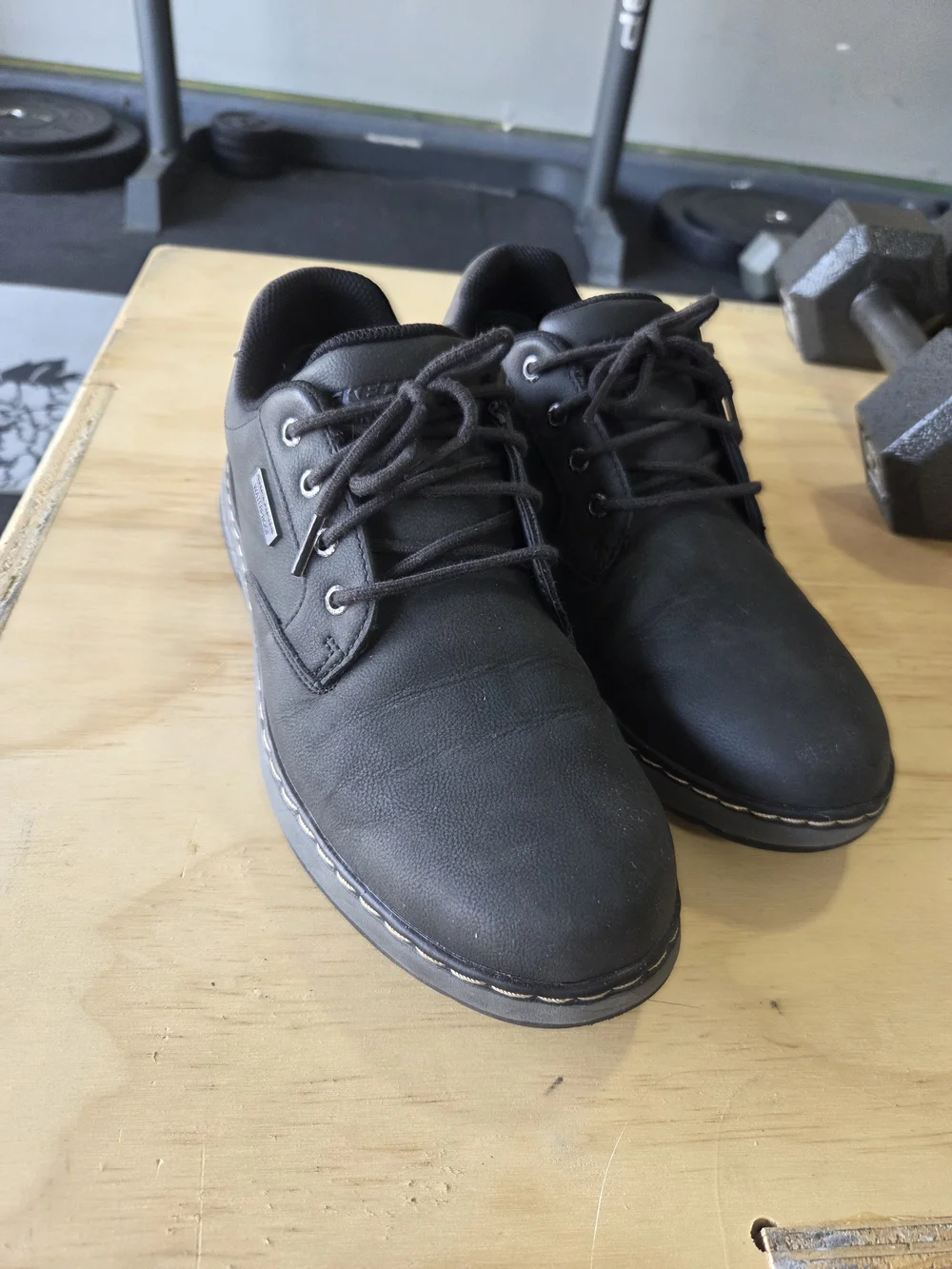 Men's Black Lace-Up Casual Shoes